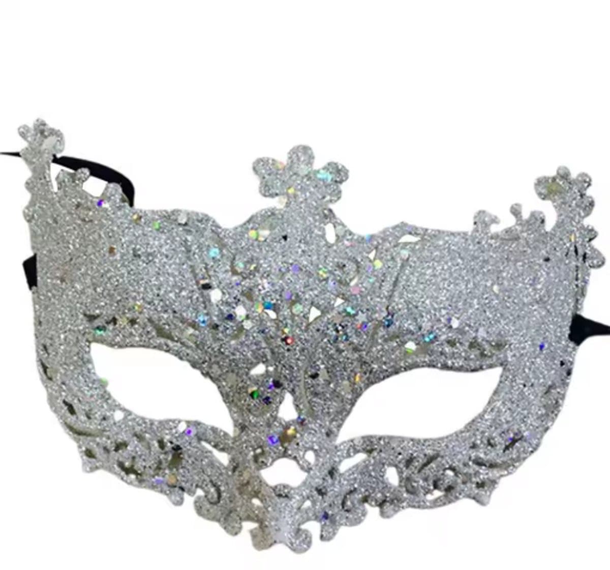 Scoby - Venetiaans Masker - Oogmasker - Gemaskerd Bal - Sensueel - Erotisch Masker - Verkleedpartij - Zilver - One Size — afbeelding 1
