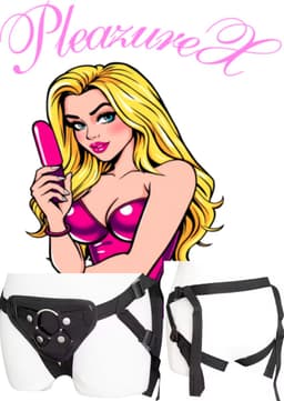 PleazureX - Sextoys Series - Pegging harnass - strap on - harnass - dildo pants - zonder dildo — thumbnail 1