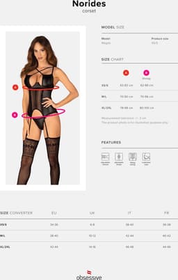 OBSESSIVE CORSETS | Obsessive - Norides Corset and Thong Xs/s — thumbnail 8