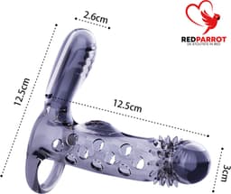 Penis sleeve - Clitoris stimulatie - 10 vibratiestanden — thumbnail 3