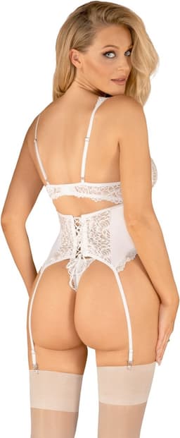 OBSESSIVE CORSETS | Obsessive - Amor Blanco Corset and Thong S/m — thumbnail 2