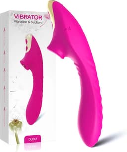 Vibrator DUDU vibration & suction massager voor vrouwen-waterdicht-clitoris stimulator-krachtig-oplaadbaar-hypoallergeen-vagina-seks speeltjes-Valentijnsdag — thumbnail 5