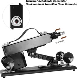 DrilDo Sex Machine - Neukmachine Voor Vrouwen & Mannen 7 Opzetstukken Dildo Pocket Pussy - Fuck Machine 210 BPM - Set B — thumbnail 9