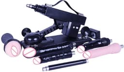 DrilDo Sex Machine - Neukmachine Voor Vrouwen & Mannen 7 Opzetstukken Dildo Pocket Pussy - Fuck Machine 210 BPM - Set B — thumbnail 1