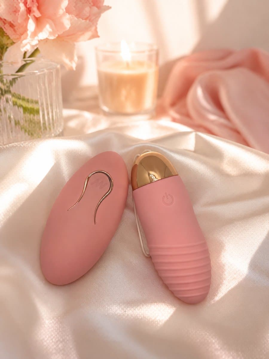 Vibrerend ei - draadloos met afstandsbediening- roze- seks speeltje- waterproof- kinky- fun for two - spannend - seksspeeltje - erotiek - vibrator - — afbeelding 1