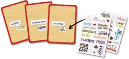 Bordspel - Familie spel - Avondje plezier - Met stickers - 3-10 spelers - Zwart rood — thumbnail 3