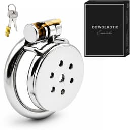 DOWO® - Mini Locker - Kuisheidskooi- Chastity cage - Peniskooi - Staal - 45 mm — thumbnail 1