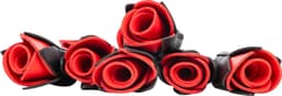 Rimba - BDSM Flogger met Rozen - Zwart/Rood — thumbnail 2