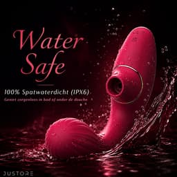 Pleasure Temptation X⁴ – Dubbele Zuig en Trilfunctie – Luchtdruk Vibrator voor Vrouwen – 20 Standen & Fluisterstil – G-Spot Satisfyer & Clitoris Stimulator – Sex Toys voor Koppels – Midnight Rouge — thumbnail 5