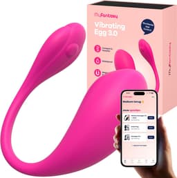 MyFantasy Vibrerend Ei met App 3.0 - Abonnementsvrije Nederlandse App - Vibrators voor Vrouwen - Clitoris Stimulator - Seksspeeltjes voor Koppel - Remote Vibrator Tril Ei - Kamasutra Eitjes - Sex Toys voor Koppels - Roze — thumbnail 1