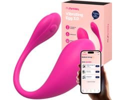 MyFantasy Vibrerend Ei met App 3.0 - Abonnementsvrije Nederlandse App - Vibrators voor Vrouwen - Clitoris Stimulator - Seksspeeltjes voor Koppel - Remote Vibrator Tril Ei - Kamasutra Eitjes - Sex Toys voor Koppels - Roze