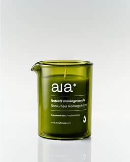 Aia* Natuurlijke Massagekaars - Mystery Cedar - Sheaboter - Glazen verpakking met schenktuit - 165ml — thumbnail 1