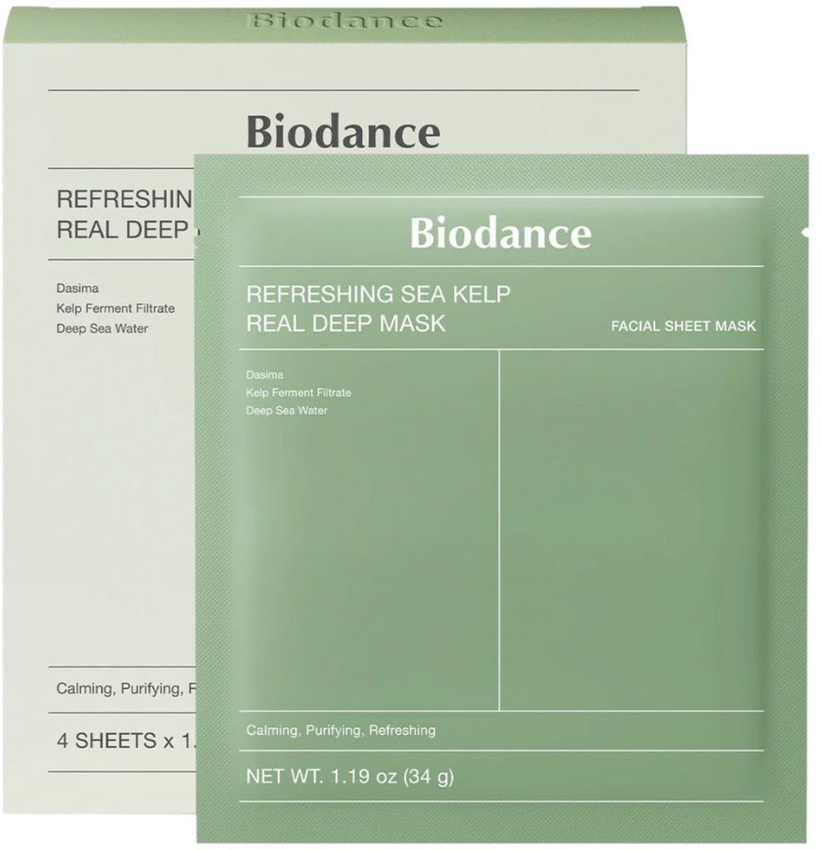 Biodance - Refreshing Sea Kelp Real Deep Mask — afbeelding 1