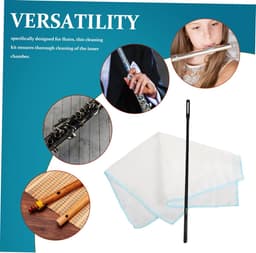 Fluit Reinigingsset - Muziekinstrument Onderhoud - Instrument Reinigen - Grondige Binnenreiniging - 34.5 cm - Gemengde Kleur — thumbnail 5