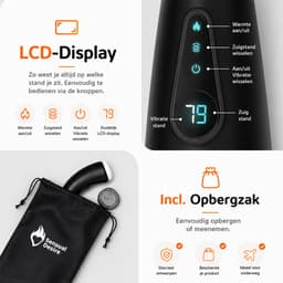Sensual Desire® Pro Intense – Blowjob Simulator – Sex Toys voor Mannen Zelf Aftrekken – Pocket Pussy – Masturbator voor Man Automatisch – 18 Standen & Krachtige Zuigkracht – Verwarmend effect — thumbnail 7