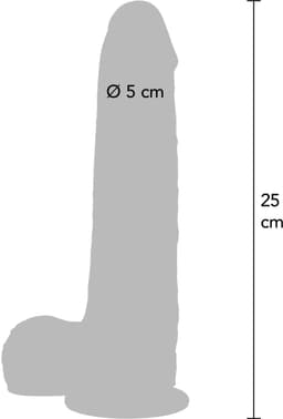 Foreskin Dildo Vibrerende Siliconen 25 cm — thumbnail 4