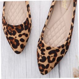 Dailygoody - Schoenen met luipaardpatroon - Avondschoenen voor dames - Elegante hakken - Bruin - Vrijetijdsschoenen - Ideaal voor werk en feesten — thumbnail 5