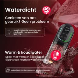 Orgazmate Ruby de Masturbator voor Man - Sex Toys voor Mannen - Met AI Lover App - Blowjob Simulator - Masturbators Electrisch - 343 Verschillende Modes - Pocket Pussy - Automatisch - USB-C Oplaadbaar - Zwart — thumbnail 5