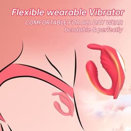 Daity Vibrator met afstandsbediening via app voor stellen, seksspeeltjes voor volwassenen, vibrator voor in de slip met konijnenstimulator voor G-spot, clitoris en penis, seksspeeltje voor vrouwen — thumbnail 3