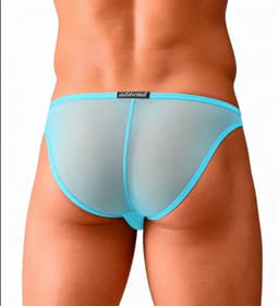 Heren Transparante Slip - Ondergoed - Ademend - Lingerie - Blauw — thumbnail 4
