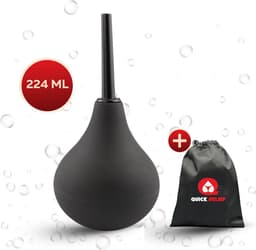 Quick Relief Cleaning Bulb™ - Anaal Douche - 224ml - Intieme Reiniging – Anal Douche – Klysma – Anaaldouche - Anaal reinigen - Zwart — thumbnail 9