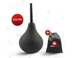 Quick Relief Cleaning Bulb™ - Anaal Douche - 224ml - Intieme Reiniging – Anal Douche – Klysma – Anaaldouche - Anaal reinigen - Zwart
