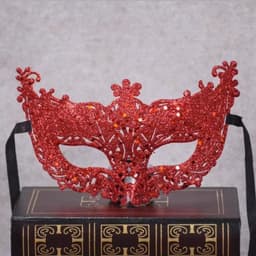 Finnacle - 2 stuks Venetiaans Masker - Oogmasker voor Sensuele Verkleedpartij - Rood - One Size — thumbnail 1