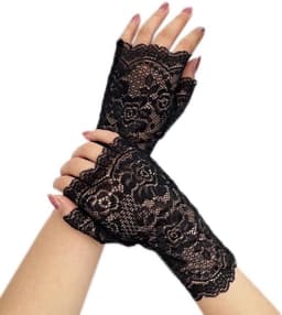 Lace Handschoenen - Bloemen Kant - Feestelijke Accessoires - Vingerloos Ontwerp - Pols Lengte - Meerdere Kleuren — thumbnail 1