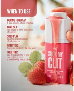 INTT - Suck My Clit Gel Wilde Aardbei - 15ml — thumbnail 8