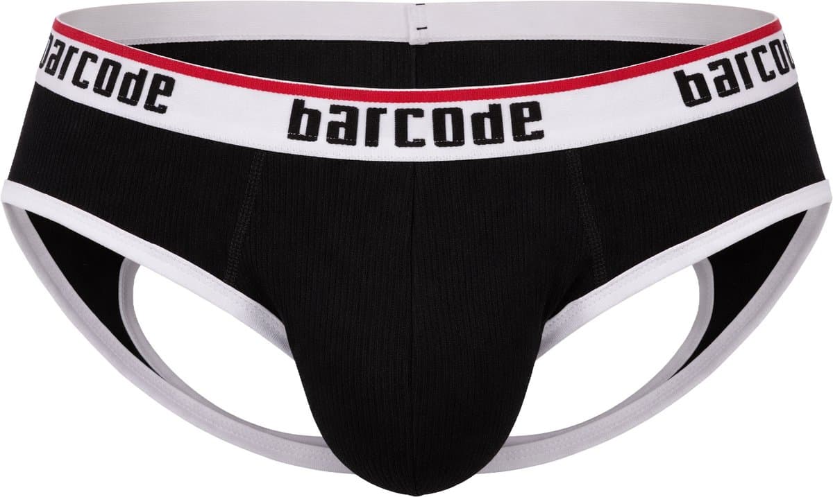 Barcode Berlin Maxime Backless Brief Black - MAAT S - Erotisch Heren Ondergoed - Slip voor Man - Sexy mannen Slip — afbeelding 1