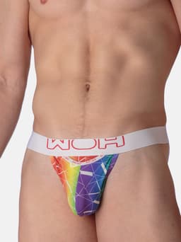 WOH heren microfiber G-string rainbow multi — thumbnail 3