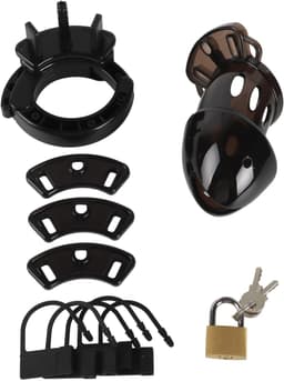 Banoch | Cockcage zwart | peniskooi van kunststof met verstelbare ring — thumbnail 11