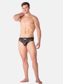 WOH microfiber herenslip personal allure mesh zwart — thumbnail 3