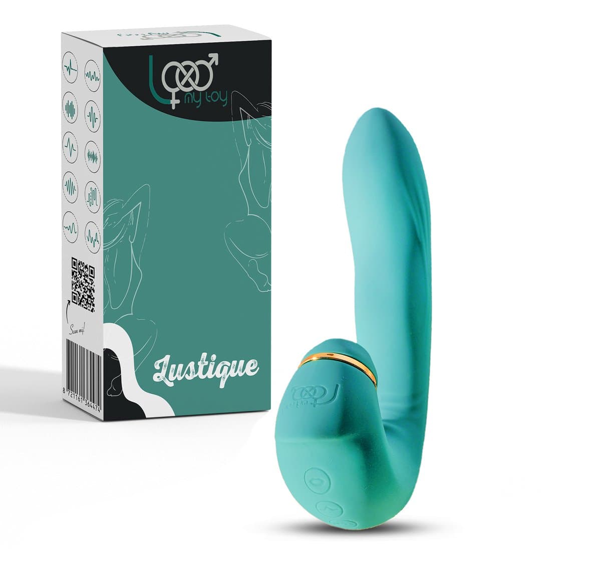 Vibrator voor Vrouwen – Clitoris & G-spot Stimulator met Zuig- en Drukfunctie – Penetratie Dildo – Sex Toys voor Vrouwen & Koppels – Seksspeeltjes Lovemytoy® — afbeelding 1
