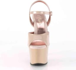 Pleaser - SKY309TT Sandaal met enkelband, Paaldans schoenen - Paaldans schoenen - 37 Shoes - Creme — thumbnail 2