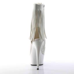 EU 35 = US 5 | DELIGHT-1019 | 6 Heel, 1 3/4 PF Open Toe/Heel Fringe Bootie, Side Zip — thumbnail 4