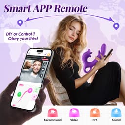 PREVION-Vibrator Dildo voor Vrouwen-Sex Toys voor Vrouwen-Clitoris & G spot Stimulator Vibrators -Seksspeeltjes-Lik-Schommel-Trilfunctie-appbediening — thumbnail 4