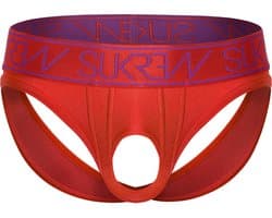 SUKREW U-Style V-Brief Vermilion - MAAT L - Erotisch Heren Ondergoed - Slip voor Man - Sexy mannen Slip