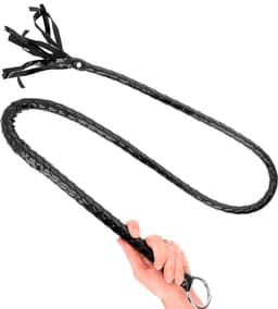 Lange Glanzende PVC Whip — thumbnail 1