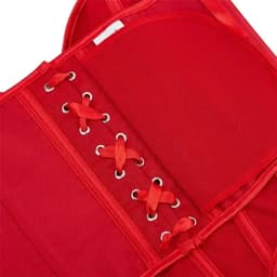Dames Shapewear Corset Top – Sexy Corrigerend Ondergoed, Taille Corrigerend Korset, Slankmakende Bustier, Vintage Dameskleding - Rood - Maat L — thumbnail 3