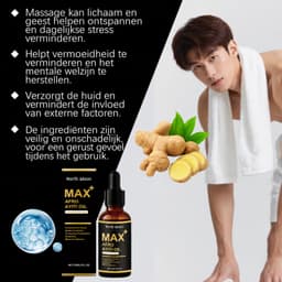 North Moon Massageolie voor Mannen – Lichaamsmassageolie – Voor Lichaamsmassage en Huidverzorging – Met Pipet voor Gericht Doseren – Voor Armen, Benen en Lichaam – Voor Uitwendig Gebruik – 30 ml — thumbnail 3