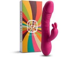 PureVibe® Magic Pulsing Rabbit – Stotende Rabbit Vibrator voor Vrouwen – Clitoris & G-Spot Stimulator – Dildo - 10 Stoot- & 10 Vibratiestanden –Realistisch Sex Toys voor Koppels – Roze