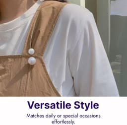 Set van 12 dubbele parelspelden, kraagsierad, parelclip, kledingaccessoire, brochespeld, cardigan, trui, sjaal, tas – veiligheidsclip voor dames, doe-het-zelf, bruiloft, dagelijks gebruik — thumbnail 4