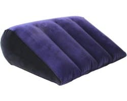 Inflatable Sex Pillow 46x36x17cm - Blauwe/Zwarte kussen - Voor verschillende posities - Comfortabel gebruik - Vemera