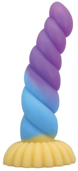 Unicorn Tricolor Fantasy Siliconen Dildo — thumbnail 1