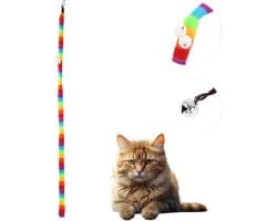 Toverstaf voor katten, vervanging, navulaccessoires voor kattenstok, regenboog-1