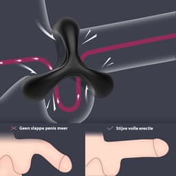 Quick Relief Cockring Ultra™ - Siliconen Cockring - Penis Ring - Penisring - Koppels - BDSM - Penis Sleeve - Ballstretcher - Siliconen Cockringen - Zelf Aftrekken - Easy - Erotiek — thumbnail 8
