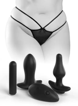 Pipedream - Remote Triple Teaser +Size - Anal Toys Buttplugs Zwart — thumbnail 10