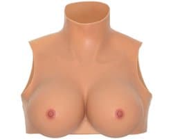 Siliconen Borsten met een Crop Top - Cupmaat D - Siliconen Borsten Crop Top Voor Je Eigen Persoonlijkheid of Rollenspel - Geschikt voor maat S-M-L