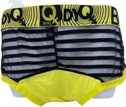BodyQ Sexy Heren Boxershort – Geel met Net Zwart – Erotische Herenlingerie – Maat M — thumbnail 3